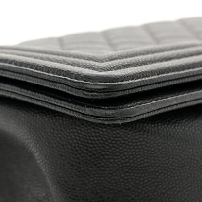 Chanel Caviar Quilted Medium Boy Flap Black 15 of 15