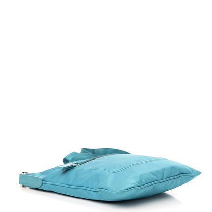 Prada Nylon Vela Flat Messenger Bag Turchese 3 of 8