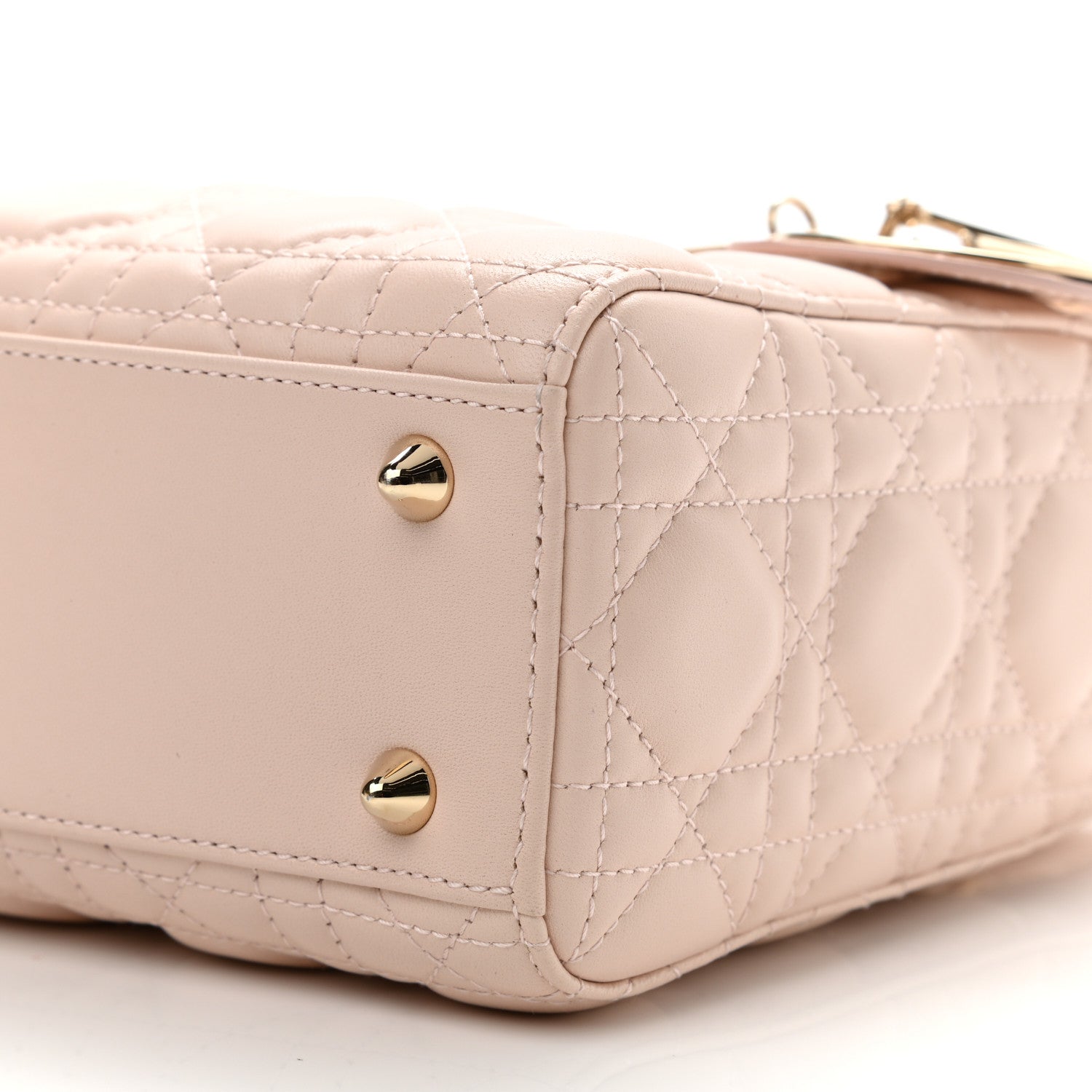 Christian Dior Lambskin Cannage Small Lucky Badges My Lady Dior Pink 9 of 10