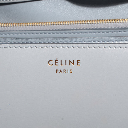 Celine Smooth Calfskin Medium Classic Box Flap Bag Powder Blue 8 of 10