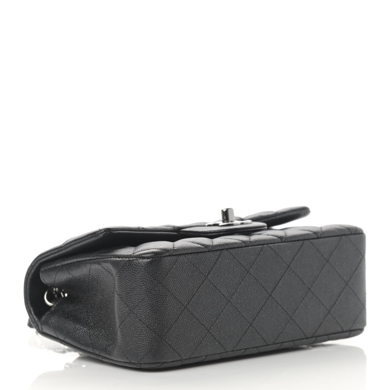 Chanel Iridescent Caviar Quilted Mini Rectangular Flap Black 4 of 12