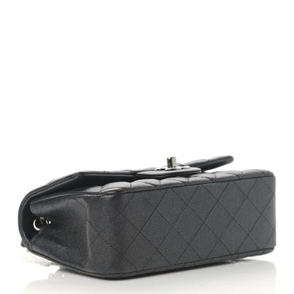 Chanel Iridescent Caviar Quilted Mini Rectangular Flap Black 4 of 12