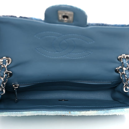 Chanel Sequin Mini Waterfall Flap Light Blue 5 of 13