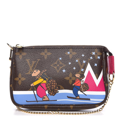 Louis Vuitton Monogram 2018 Christmas Animation Mini Bears Pochette Accessories 1 of 8