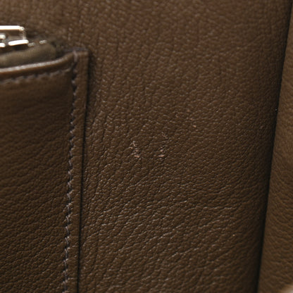 Hermes Taurillon Clemence Steve Caporal Messenger Cacao 10 of 14