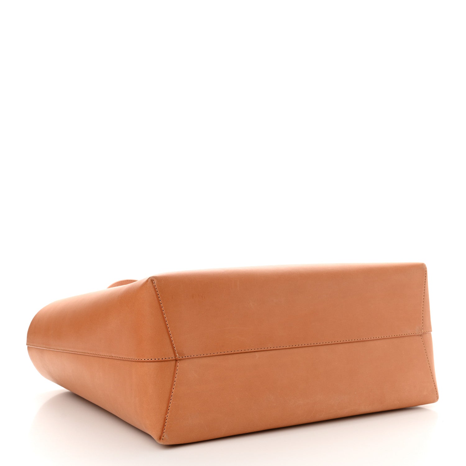 Mansur Gavriel Vegetable Tanned Calfskin Large Shopping Bag Camello Argento 4 of 13