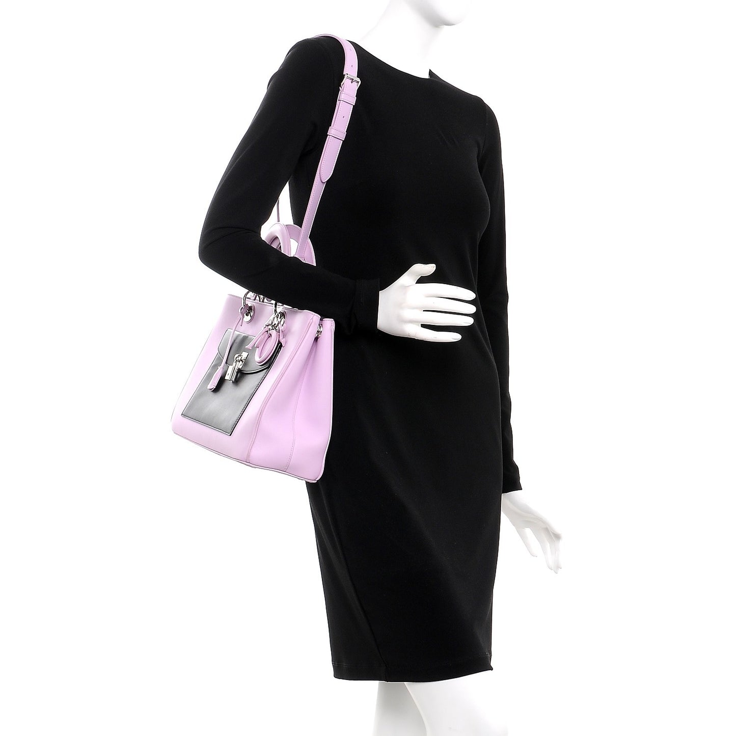Lambskin Large Lady Dior Pockets Pink