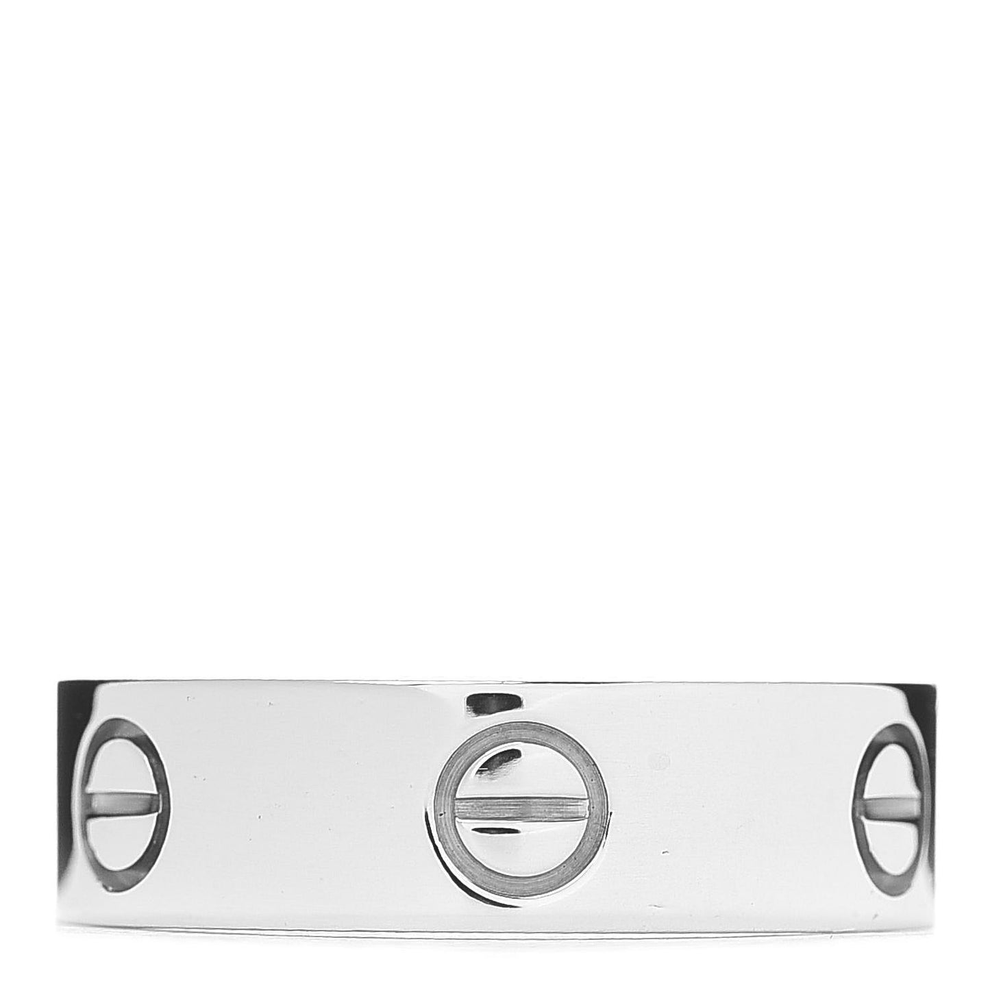 18K White Gold 5.5mm LOVE Ring 58 8.25