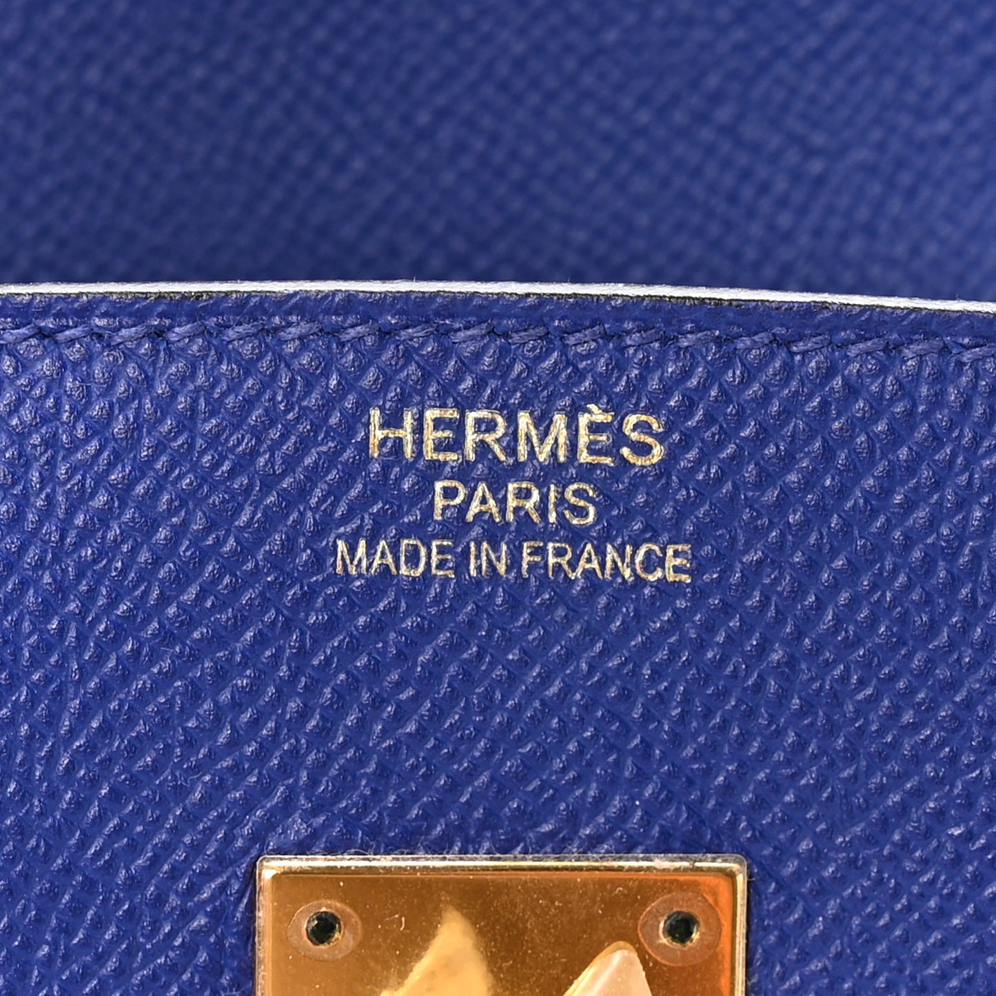 Epsom Birkin 35 Bleu Electrique