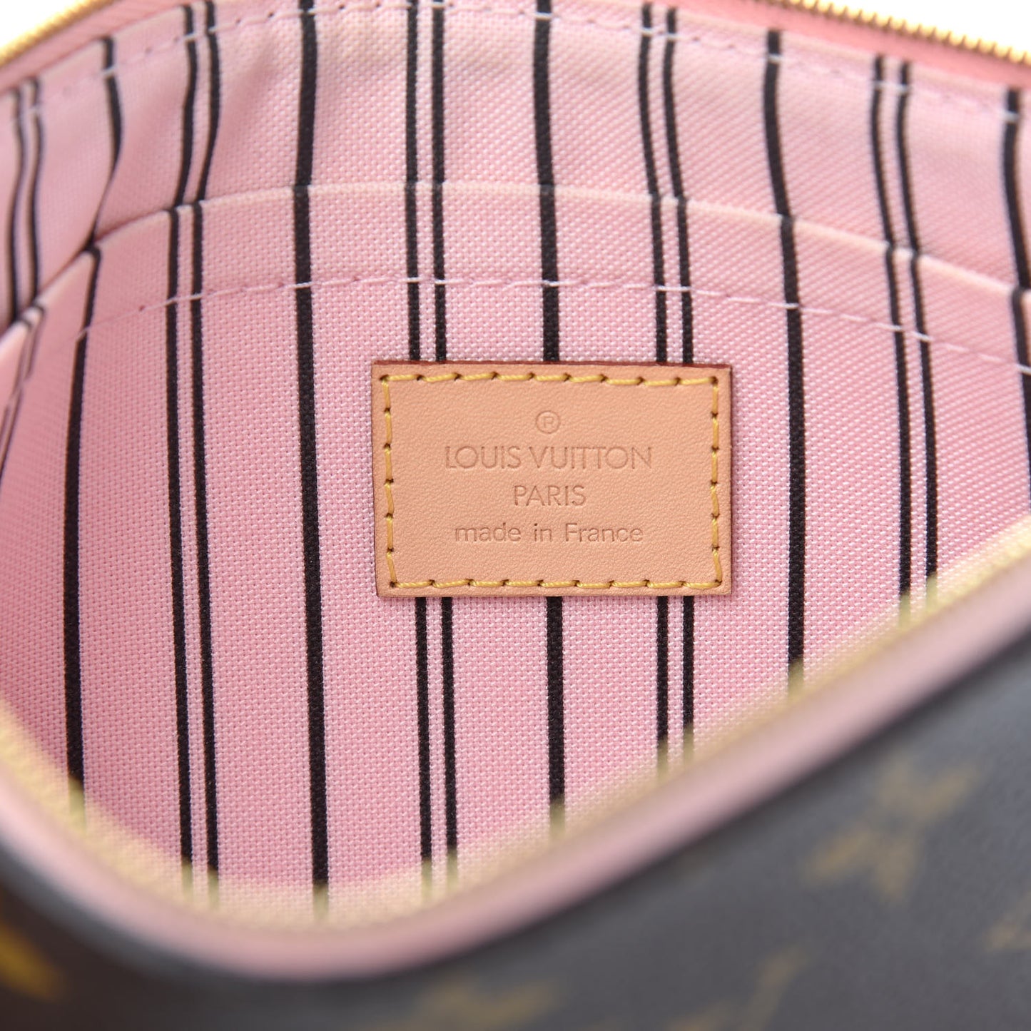 Monogram Neverfull MM GM Pochette Rose Ballerine