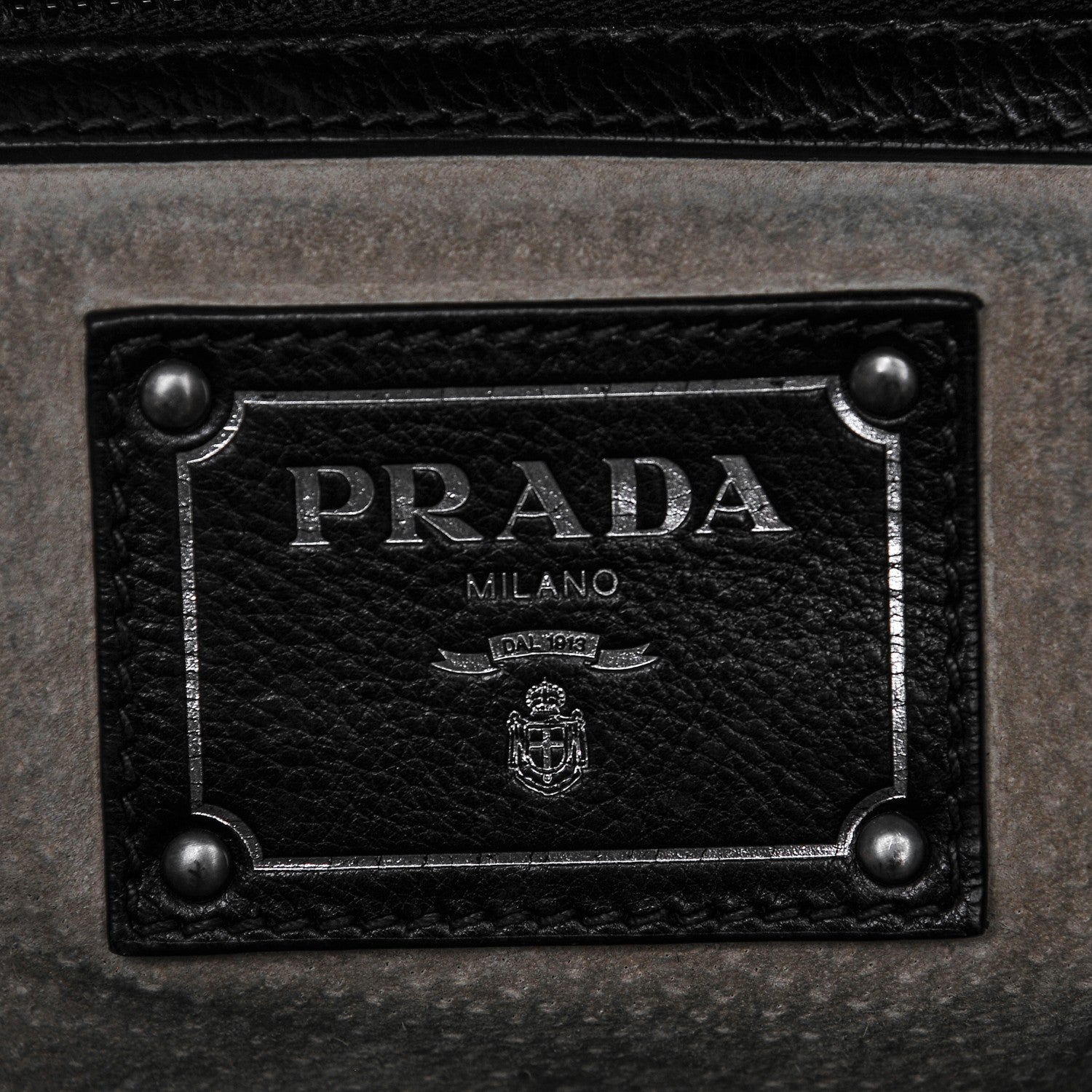 Prada Glace Calf Shopping Tote Nero Black 6 of 6