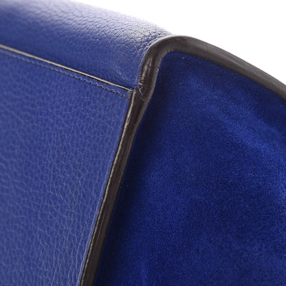 Celine Drummed Calfskin Suede Small Trapeze Indigo 16 of 18