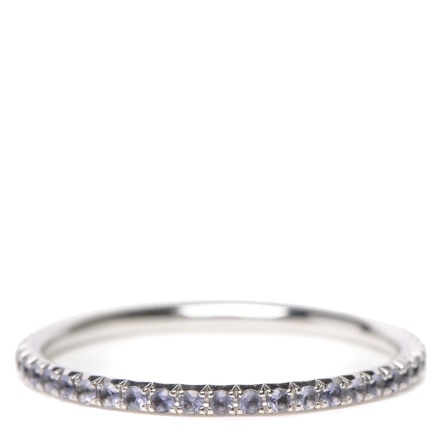 18K White Gold Aquamarine Metro Ring 7