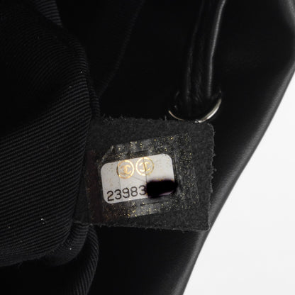Chanel Calfskin Chevron Quilted Small Urban Spirit Backpack Black 7 of 7