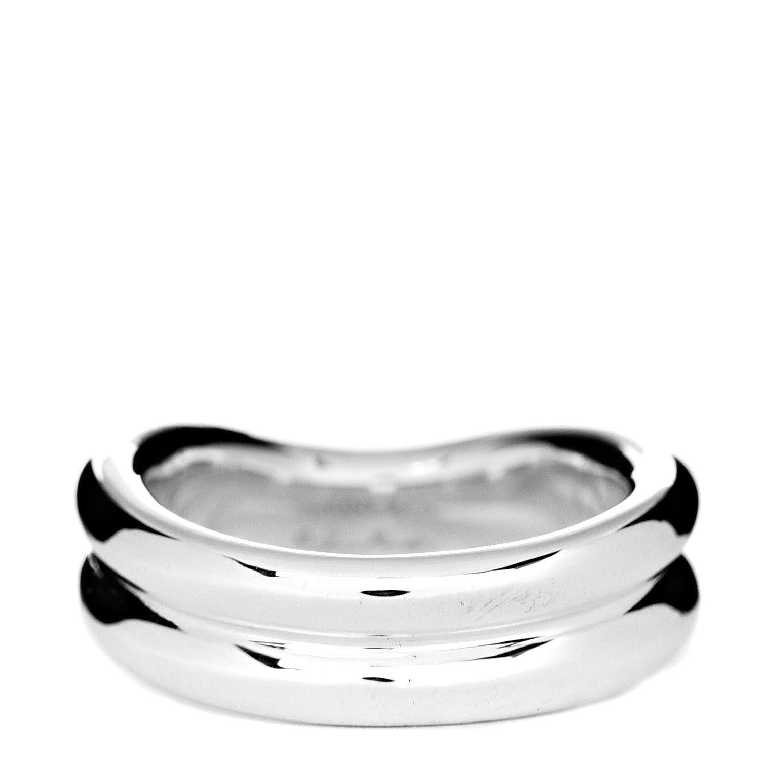 Tiffany Sterling Silver Elsa Peretti Doppio Band Ring 54 7 3 of 4
