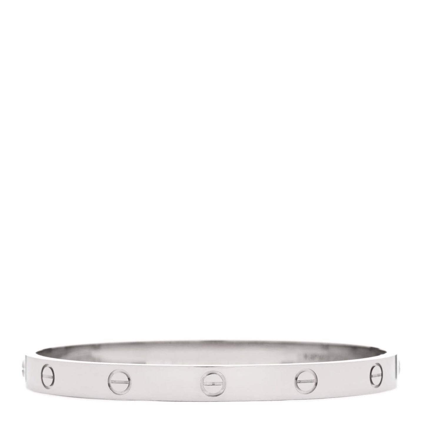 18K White Gold LOVE Bracelet 19