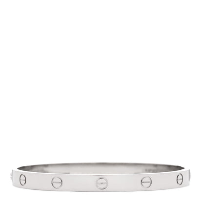 Cartier 18K White Gold LOVE Bracelet 19 2 of 6