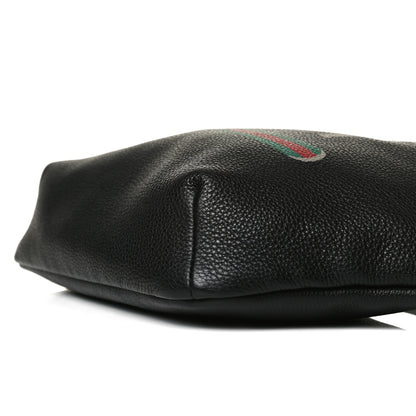 Gucci Grained Calfskin Logo Belt Bag Black 10 of 12