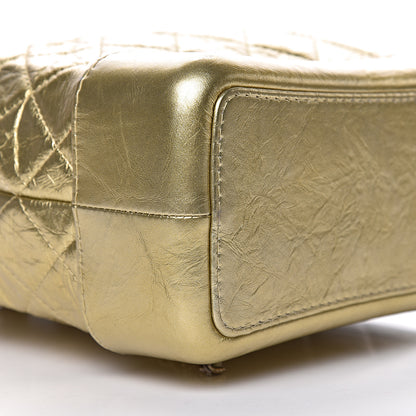 Chanel Metallic Aged Calfskin Quilted Gabrielle Backpack Gold 9 of 11