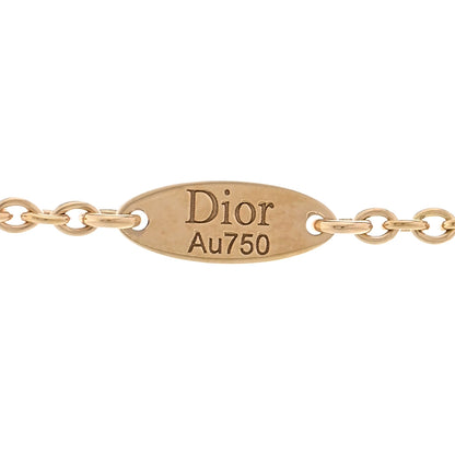 Christian Dior 18K Yellow Gold Diamond Dioramour Pendant Necklace 4 of 6