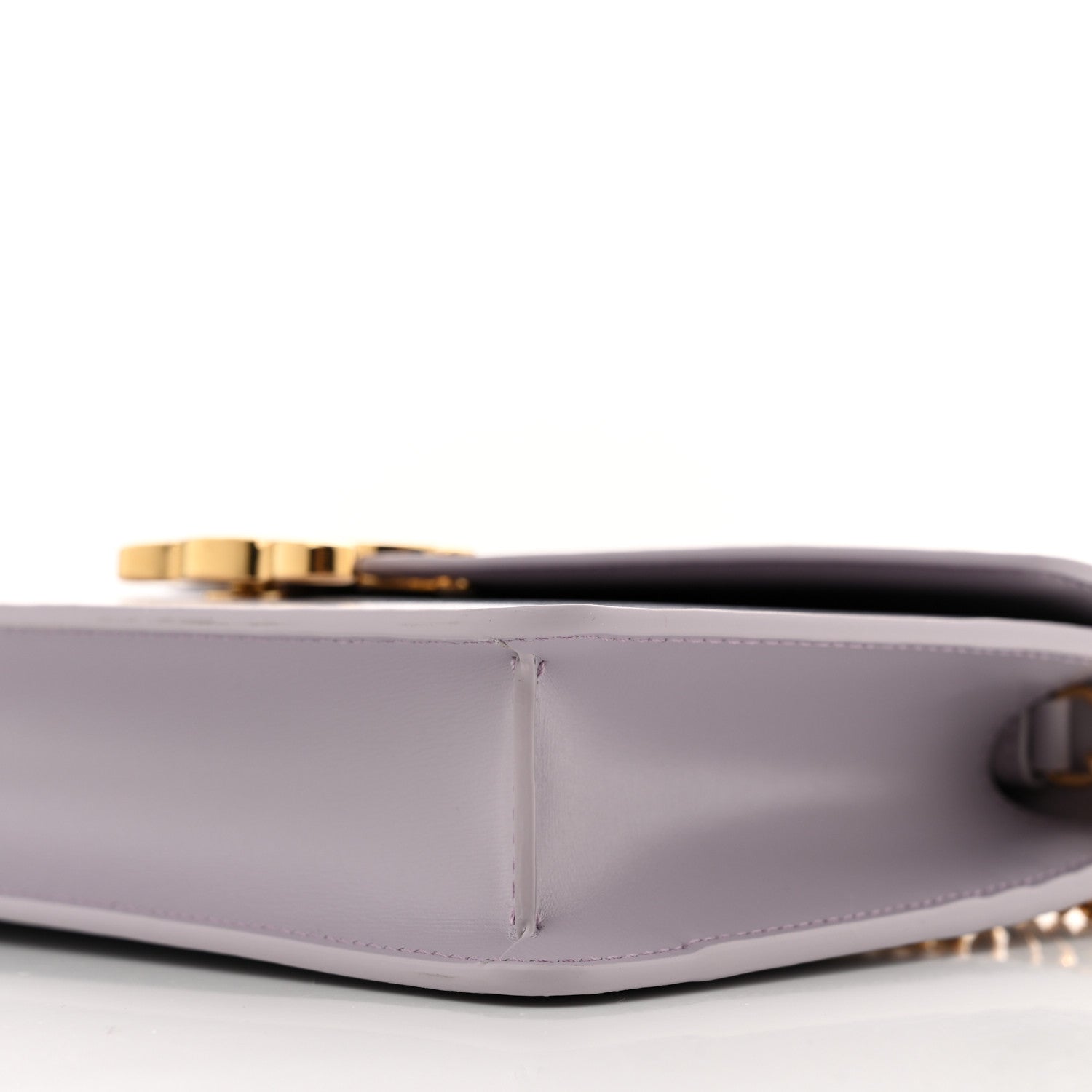 Celine Shiny Calfskin Triomphe Margo Wallet on Chain Light Lavender 10 of 10
