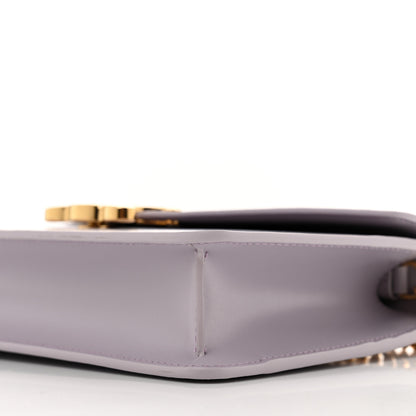 Celine Shiny Calfskin Triomphe Margo Wallet on Chain Light Lavender 10 of 10