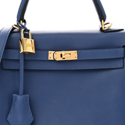 Hermes Swift Kelly Retourne 25 Bleu Brighton 8 of 10