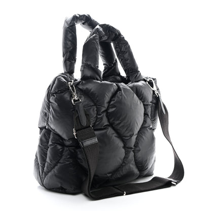 Miu Miu Padded Nylon Quilted Tote Black 3 of 10