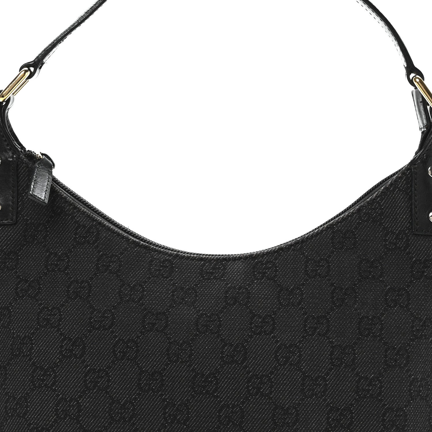 Gucci Nylon Monogram Small Hobo Black 8 of 11