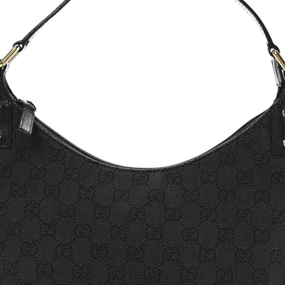 Gucci Nylon Monogram Small Hobo Black 8 of 11