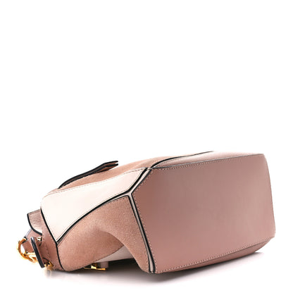 Loewe Calfskin Suede Medium Puzzle Bag Blush 4 of 13
