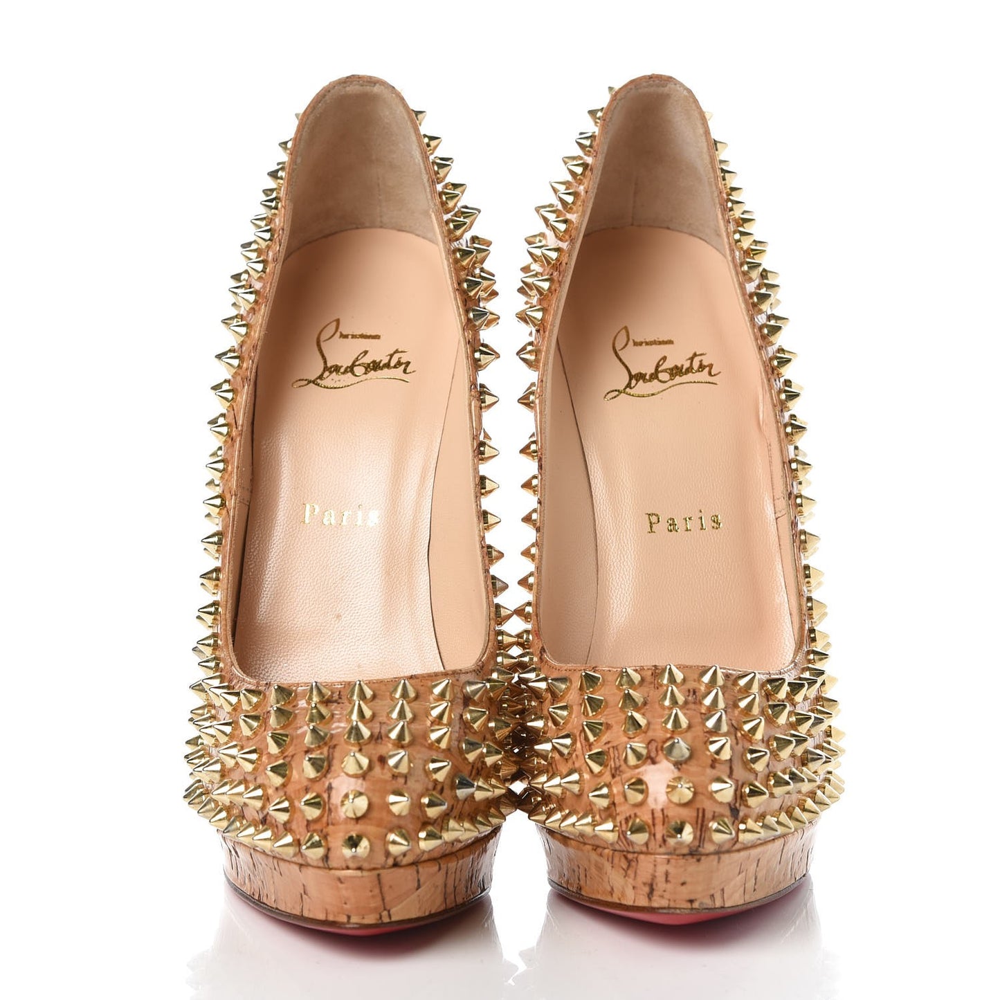 Cork Alti Spikes 160 Pumps 38 Natural Gold