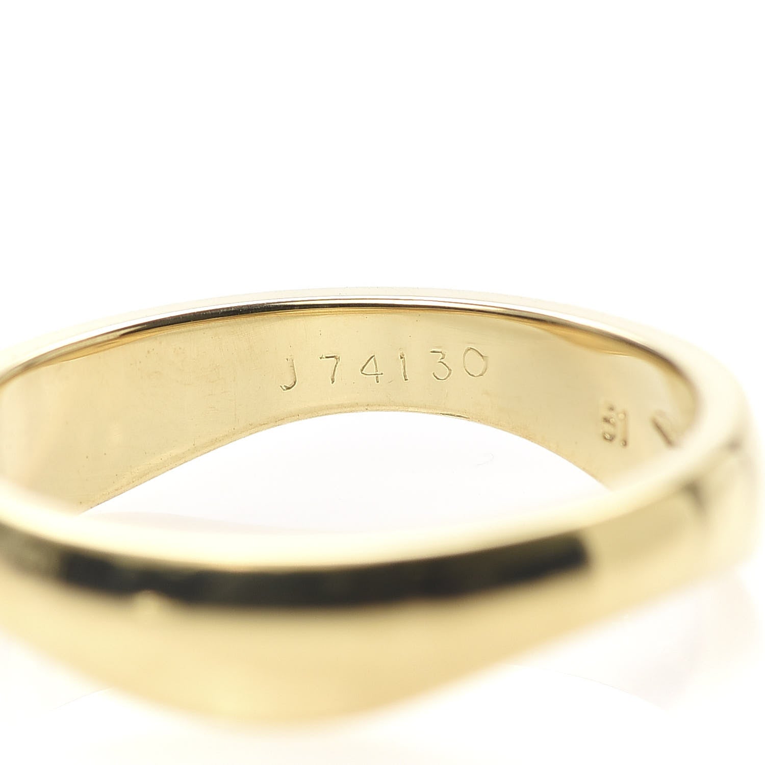 Cartier 18K Yellow White Gold Love Me Band Ring Set of 2 51 5.75 5 of 6