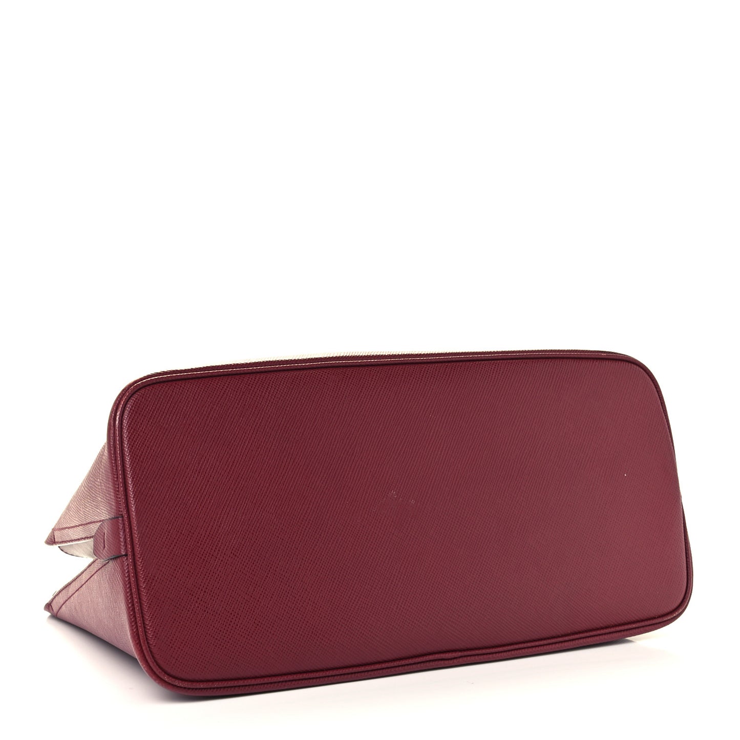 Saffiano Cuir Matinee Tote Cherry Black