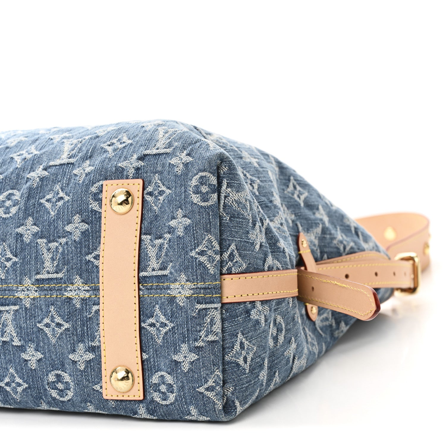 Louis Vuitton Monogram Denim CarryAll MM Blue 10 of 10