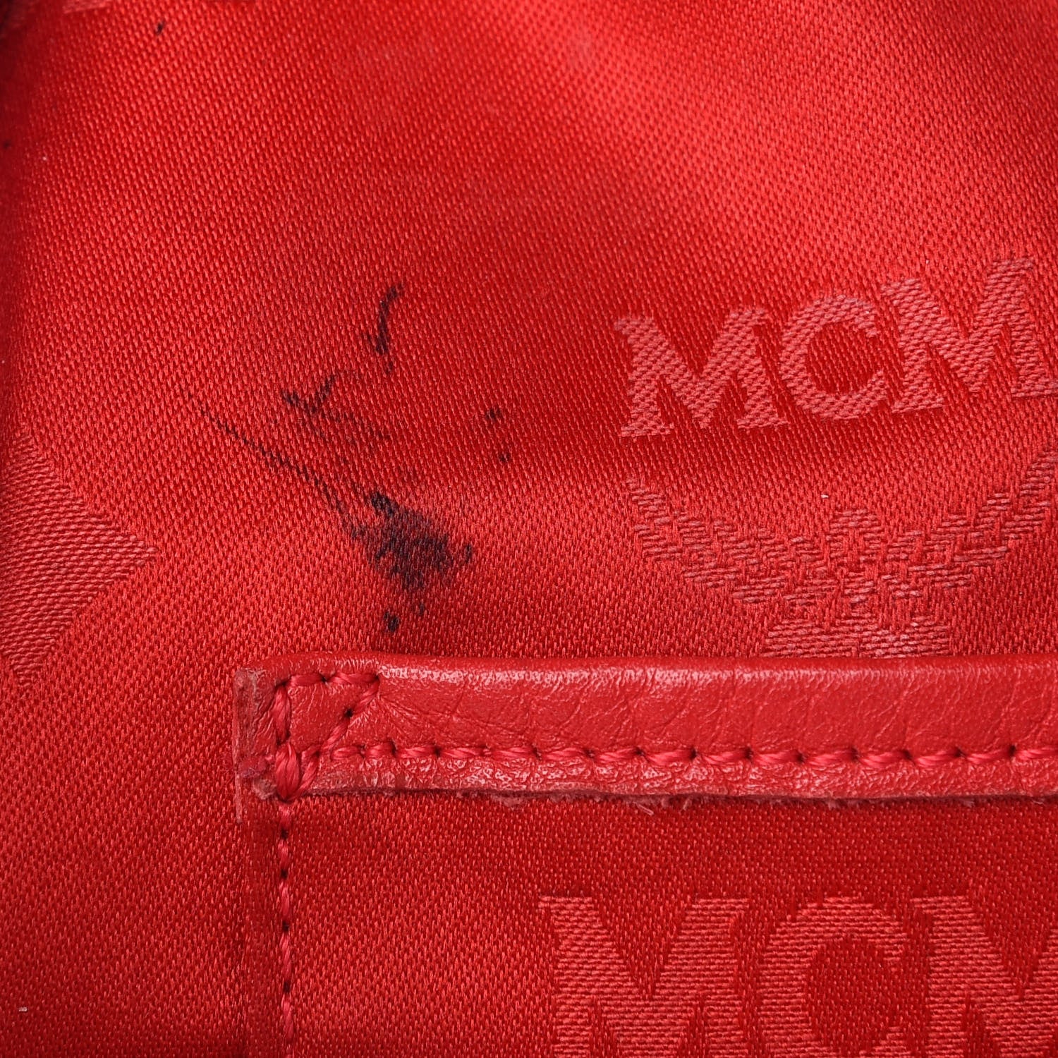 MCM Visetos Medium Sprinkle Stud Stark Backpack Corail 15 of 17