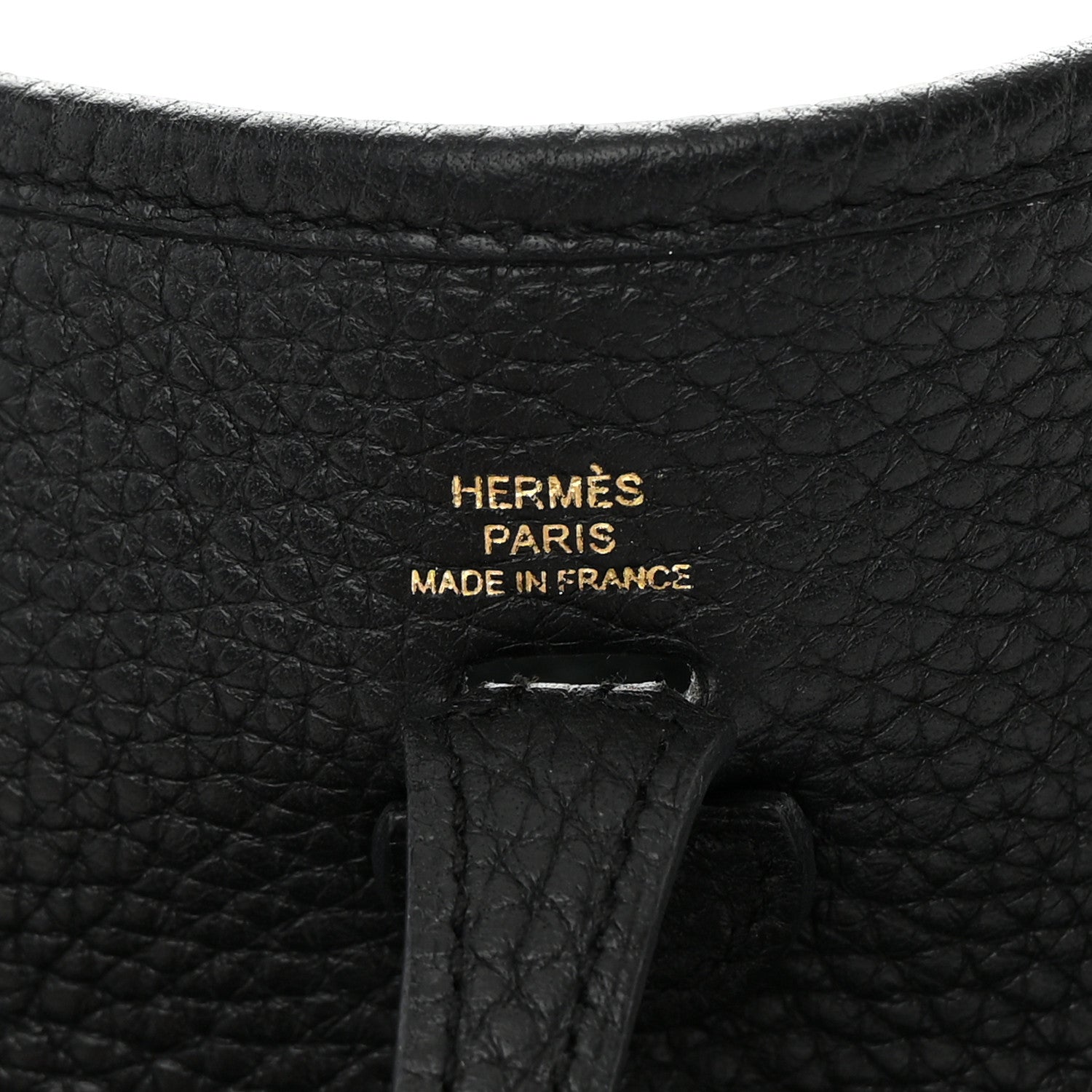 Hermes Taurillon Clemence Evelyne TPM Black 6 of 12