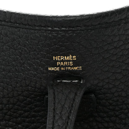 Hermes Taurillon Clemence Evelyne TPM Black 6 of 12