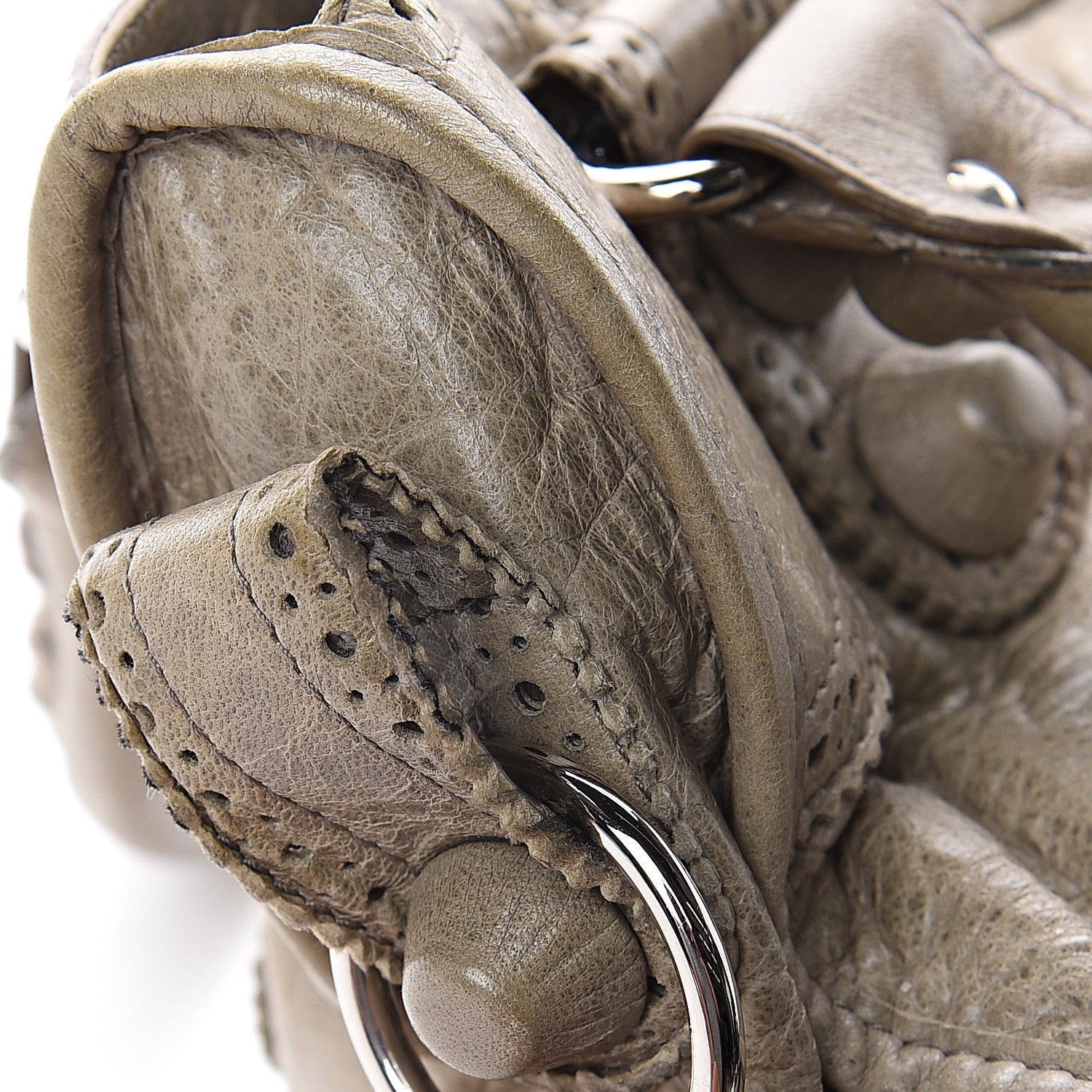 Balenciaga Agneau Giant Brogues Hardware City Praline 7 of 9