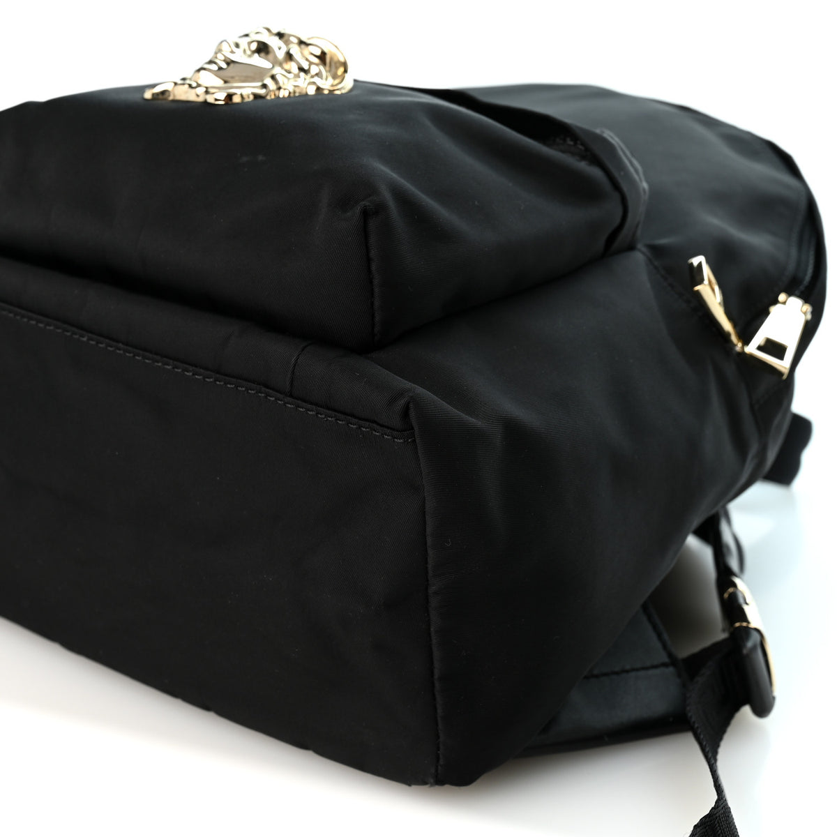 Nylon Mini Palazzo Backpack Black