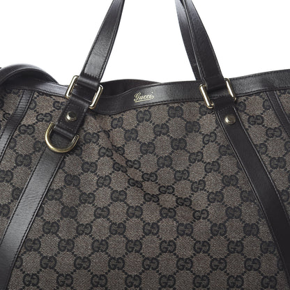 Gucci Monogram Medium Abbey Convertible Tote Dark Brown 8 of 10
