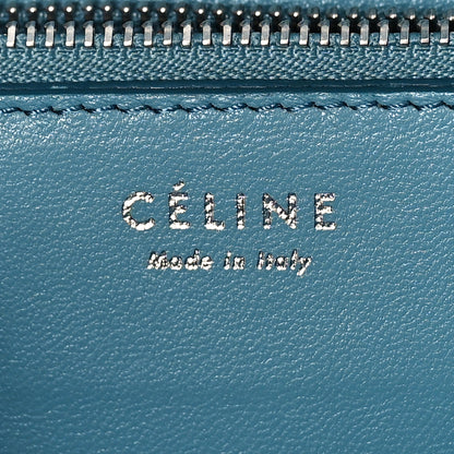 Celine Ostrich Medium Classic Box Flap Bag Medium Blue 6 of 8