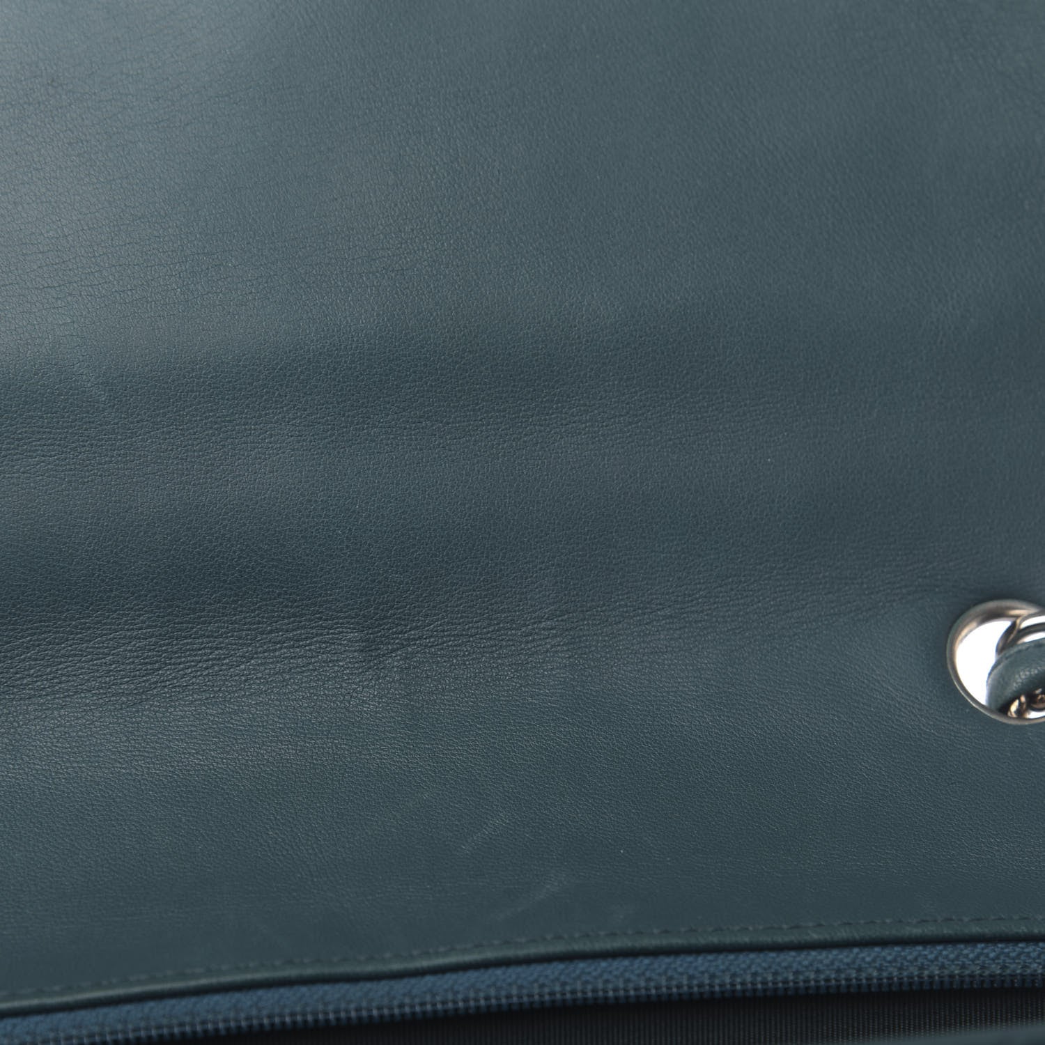 Chanel Lambskin Quilted Jumbo Single Flap Turquoise 11 of 14
