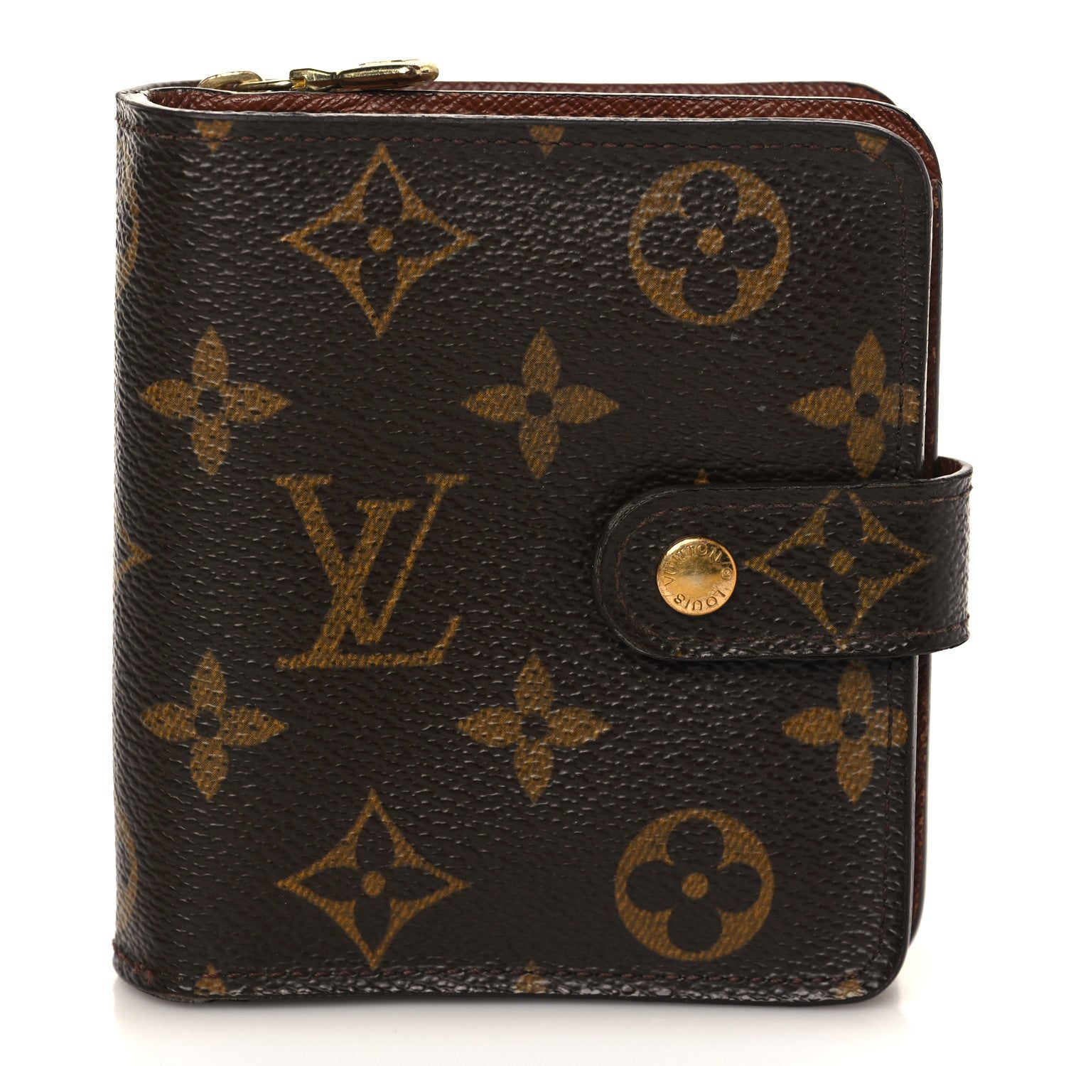 Louis Vuitton Monogram Compact Zippe Zipped Wallet 1 of 6
