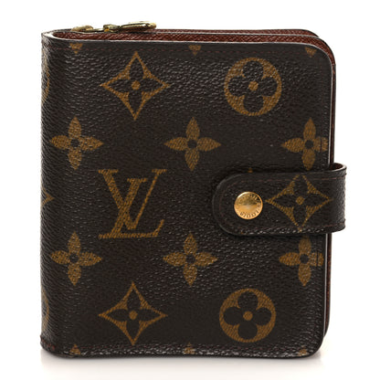 Louis Vuitton Monogram Compact Zippe Zipped Wallet 1 of 6
