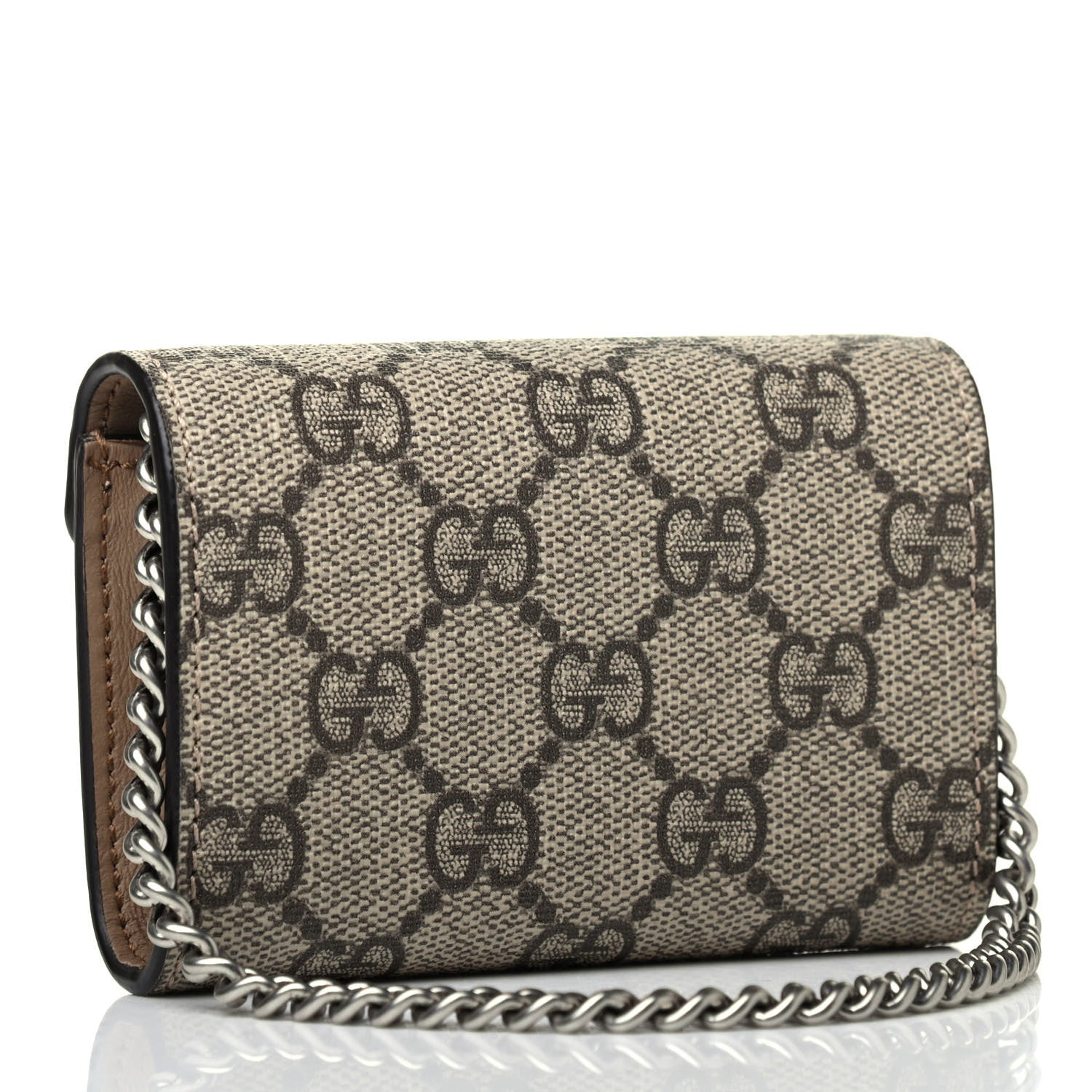 Gucci GG Supreme Monogram Dionysus Coin Purse Taupe 2 of 5