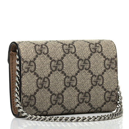 Gucci GG Supreme Monogram Dionysus Coin Purse Taupe 2 of 5