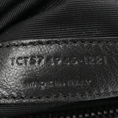 Saint Laurent Calfskin Y Quilted Monogram Monochrome Medium Loulou Chain Satchel Black 7 of 11