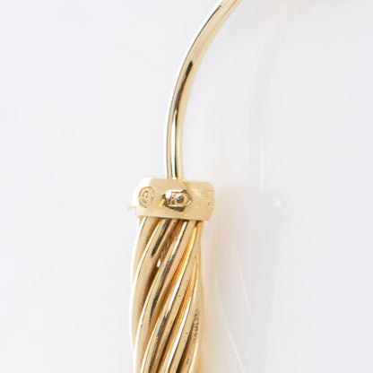 David Yurman 18K Yellow Gold Large Cable Classics Hoop Earrings 4 of 5
