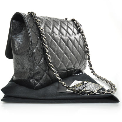 Chanel Caviar Jumbo Flap Black SHW 2 of 10